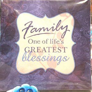 Family One Of Life's Greatest Blessings 8x8 Canvas
